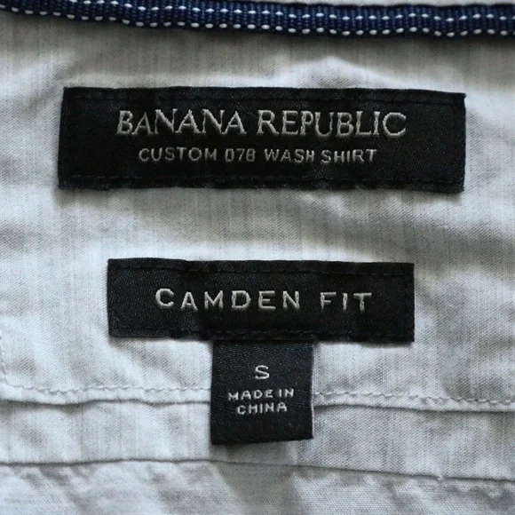 Banana Republic Grey Button Up Long Sleeve Shirt - Picture 4 of 5